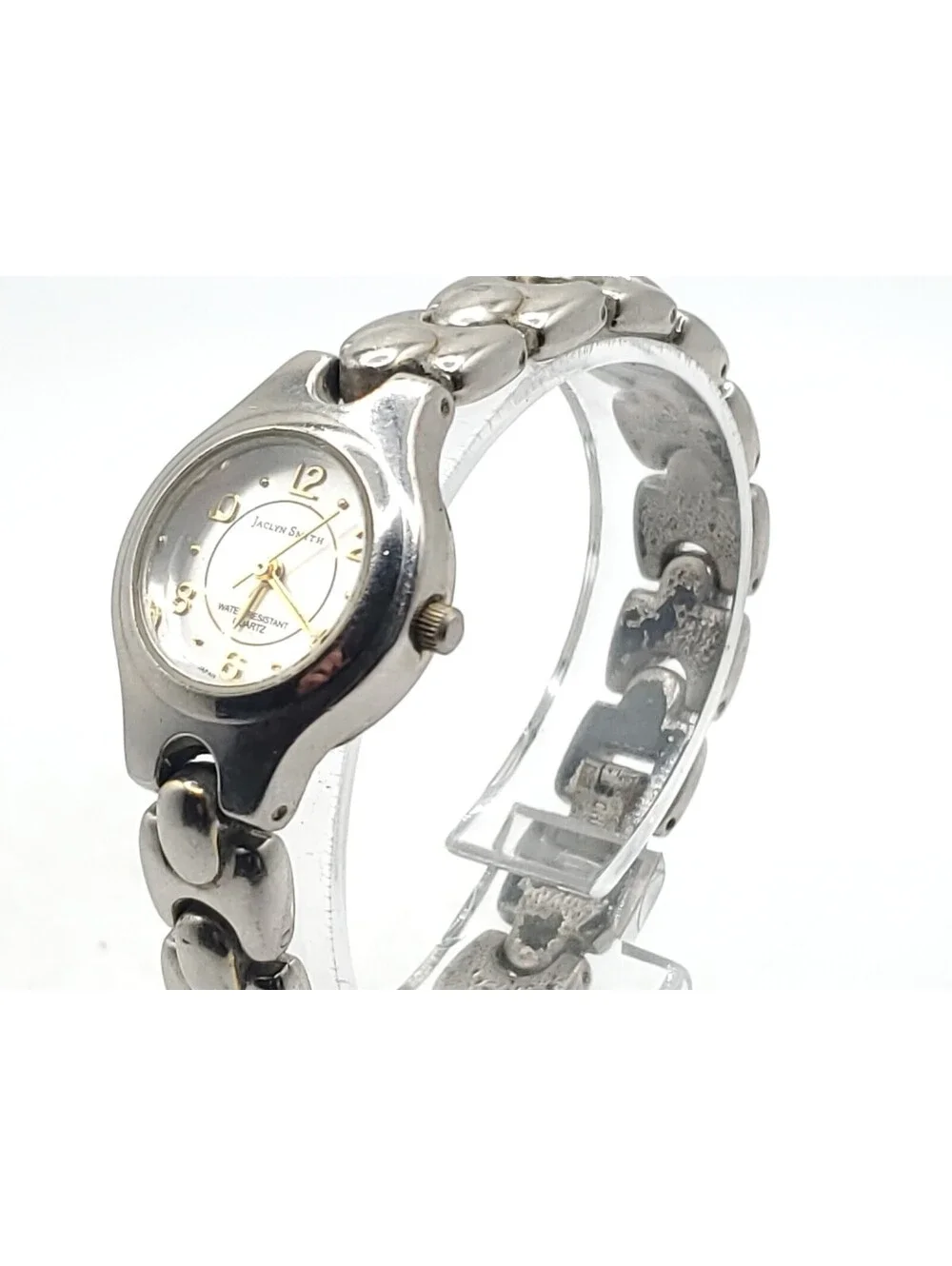 Jaclyn Smith Womens Watch New Battery Silver Tone 22mm
